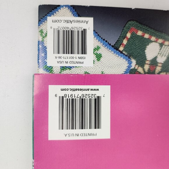 Lot 2 Annies Attic Crochet Pattern Booklet Tapestry Hot Pads & Spring Tablecloth - Picture 11 of 12